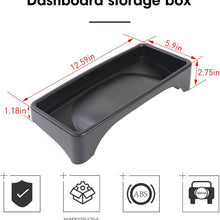 JK Dash Tray, JK Dashboard Tray Dash Storage Box Console Tray Phone Key Organizer Container for 2007-2010 Jeep Wrangler JK JKU Unlimited