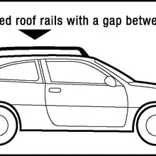 CargoLoc 2-Piece 52" Aluminum Roof Top Cross Bar Set – Fits Maximum 46” Span Across Existing Raised Side Rails with Gap – Features Keyed Locking Mechanism, Silver