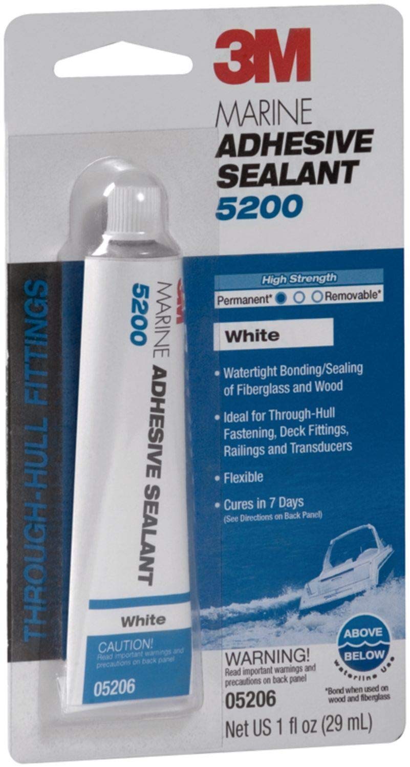 3M 05206 Marine Adhesive/Sealant 5200, White / 1 oz.