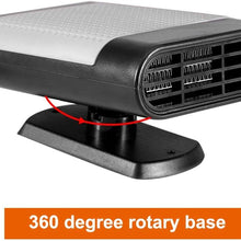 Window Defroster, Aramox Car 12V Portable Electric Window Heater Heating Dryer Windshield Fan Defroster Demister(Gray)