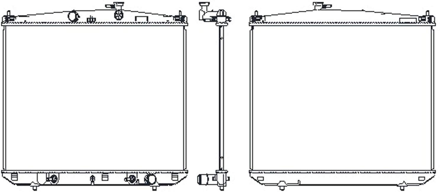 OE Replacement Radiator (Partslink Number LX3010155)