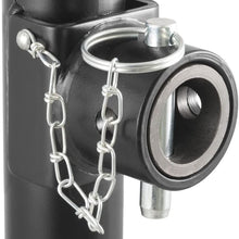 CURT 28350 Weld-On Pipe-Mount Swivel Trailer Jack, 5,000 lbs. 10-3/4 Inches Vertical Travel