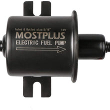 MOSTPLUS Universal Low Pressure Gas Diesel Inline Metal Solid Petrol 12V Heavy Duty Electric Fuel Pump Compatible with Motorcycle Carburetor ATV HEP-02A
