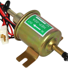 JDMSPEED Universal 12V Heavy Duty Electric Fuel Pump Metal Solid Petrol 12 Volts