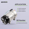 SCITOO A/C Compressor CO 1206JC Compatible for 1998-2001 Volkswagen Beetle Jetta Golf
