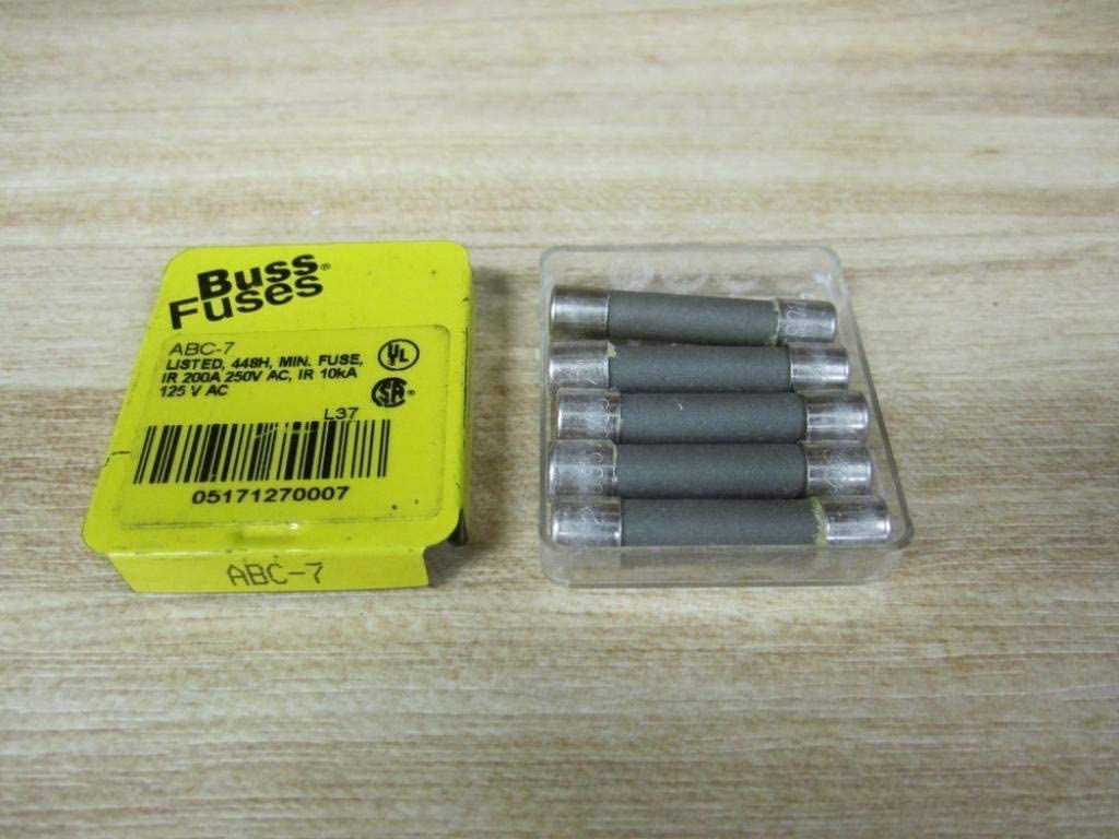 Cartridge Fuses ABC 7A BUSS FA 5 (5 pieces)