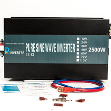WZRELB 2500W 12V 120V Pure Sine Wave Solar Power Inverter with Remote Control Switch