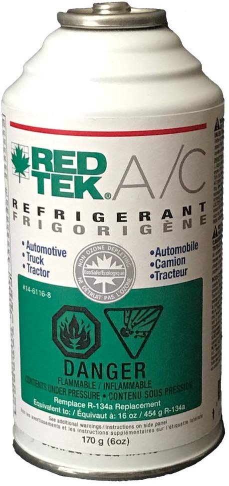 Case of 12 cans - REDTEK A/C Refrigerant (6 Ounce Cans)