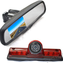 Vardsafe VS503R Third Brake Light Backup Camera & Replacement Rear View Mirror Monitor for Nissan NV 1500 2500 3500