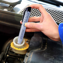 Brake Fluid Tester Pen, Hydraulic Fluid/Liquid/Oil Moisture Analyzer with 5 LED Indicators, Auto Brake Diagnostic Testing Tool for DOT3 DOT4 Brake Fluid (Grey)