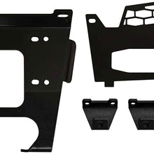 SuperATV Heavy Duty Winch Mounting Plate for Polaris RZR 900/900 S / 4 900 - (2015+) - For Machines Manufactured After 9/1/2014