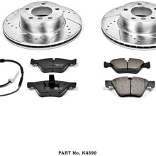 Power Stop K4590 Front Brake Kit with Drilled/Slotted Brake Rotors and Z23 Evolution Ceramic Brake Pads