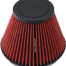 Spectre Universal Clamp-On Air Filter: High Performance, Washable Filter: Round Tapered; 6 in (152 mm) Flange ID; 5.719 in (145 mm) Height; 7.219 in (183 mm) Base; 3.906 in (99 mm) Top, SPE-HPR9606