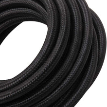 20 Feet 4AN AN4 1/4" Fuel Line Hose Braided Stainless Steel Oil Gas Fuel Hose CPE Synthetic Rubber Line Black