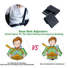 Car Seat Belt Adjuster for Kids & Adults, Comfortable and Safe Car Belt Adjuster Black,2 Packs