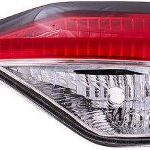 Replacement Driver and Passenger Set Tail Lights Red and Clear Lid Mounted Lens Compatible with 2020 Corolla Sedan Japan 2020 Corolla Hybrid