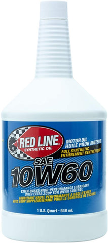 Red Line 11704-12PK 10W60 Motor Oil, 1 Quart, 12 Pack