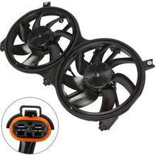 QINCHYE Engine Radiator/Condenser Cooling Fan Assembly compatible with 2013 for Infiniti JX35 2014-2018 for Infiniti QX60 2013-2018 for Nissan Pathfinder