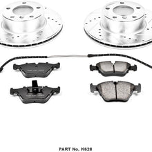 Power Stop K628 Front Brake Kit with Drilled/Slotted Brake Rotors and Z23 Evolution Ceramic Brake Pads