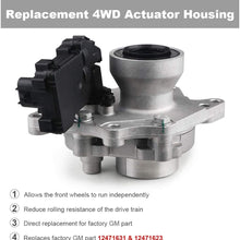 WMPHE Compatible with Front Axle Differential Actuator and Disconnect 4WD Buick Rainier, Chevy Trailblazer,GMC Envoy XL XUV, Isuzu Ascender -Replaces 12471631 12471623 15884292 12479081 600115 600-103