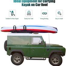Goplus Kayak Carrier Universal 2 Pair J- Shape Rack Canoe Boat Surf Ski Roof Top Mounted on Car SUV Truck Van