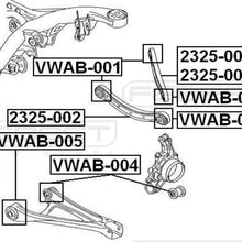 FEBEST VWAB-005 Rear Suspension Arm Bushing