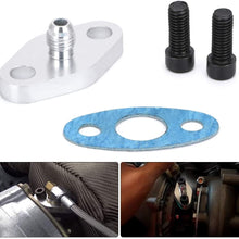 PTNHZ RACING Aluminum Female Oil Drain Turbo Flange T3 T4 T04 GT40 GT55 ODF-02 1/2 NPT