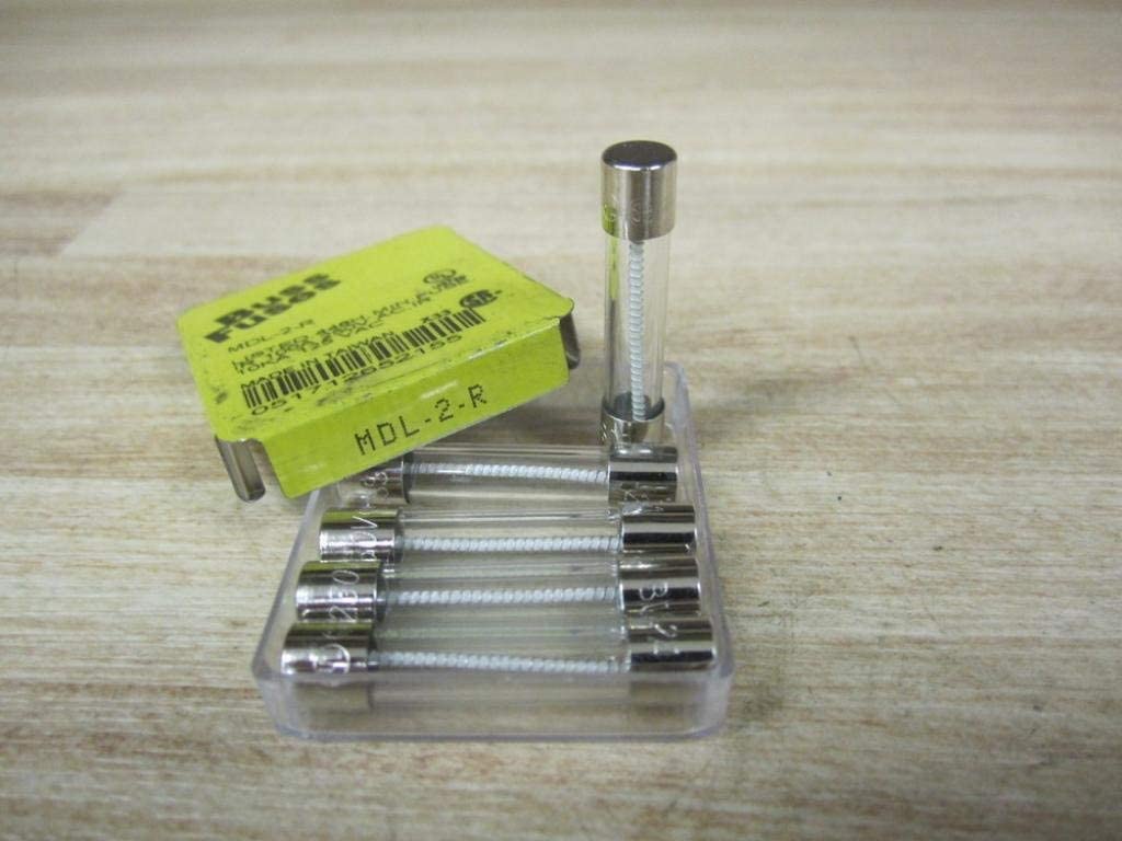 BUSSMANN BY EATON MDL-2-R FUSE, CARTRIDGE, 2A, 6.3X32MM TIME DELAY (5 pieces)