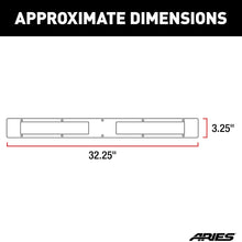 ARIES PC10OB Pro Series 30-Inch Black Steel Grille Guard Light Bar Cover Plate