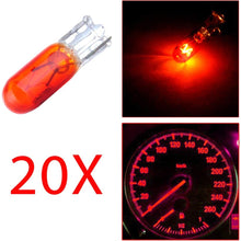 cciyu T5 74 Halogen Interior Light Bulb Instrument Cluster Gauge Dash Lamp,20 Pack (yellow)