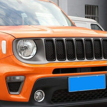 RT-TCZ Front Grill Grille Inserts for Jeep Renegade 2019 2020 ABS Grill Guard Cover Trim Black 7PCs