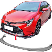 IKON MOTORSPORTS | Front Bumper Lip Compatible With 20-21 Toyota Corolla LE | Matte Black Guard Protection Finisher Under Chin Spoiler