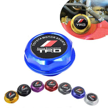 TRD Racing Stainless Steel Engine Oil Filler Cap Oil Tank Cover for TOYOT A TRD. (TRD Blue)