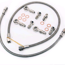 Turbo Oil Feed Line Kit Compatible with Mitsubishi 6G72T 3000GT, Compatible with Dodge Stealth Twin TD04