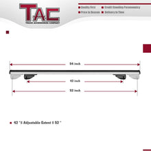 TAC Roof Rack Cross Bar Aluminum Locking Roof Top Cargo Rack Anti-Theft Cross Bars (54” Cross Bars, 1 Pair)