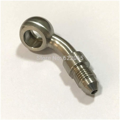 Yuanyuan Performace Brake Fittings 45DEGREE Banjo to Male AN3/AN3 to 10.2MM Stainless Steel