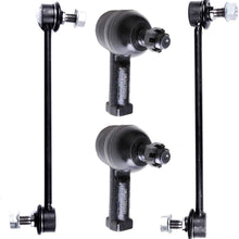 CTCAUTO Suspension Kits Front Outer Tie Rod End Front Sway Bar End Link - Driver Side Front Sway Bar End Link - Passenger Side 4pcs Compatible fit 2001-2006 Hyundai Santa Fe