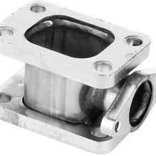 Turbo Manifold Adapter,T3-T3 Stainless Steel Turbo Manifold Adapter 38mm Wastegate Flange Outlet Turbo Swap Project