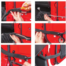Door Limiting Straps for Jeep Wrangler JK JKU 2007-2018 Smart Strap Black(2 PCS)