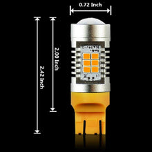 HOCOLO 1260 Lumens Extremely Bright PX Chips 7440 7441 7443 7444 Amber Yellow Turn Signal LED Bulbs