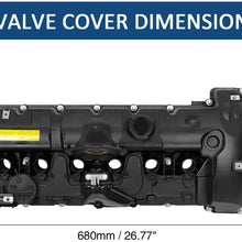 X AUTOHAUX 11127552281 Car Engine Valve Cover Replacement Gasket for BMW E70 E82 E90 E91 Z4 X3 X5 128i 328i 528i