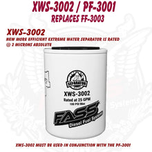FASS Titanium Series Fuel Filter Package XWS-3002 / PF-3001 | Replaces FF-3003