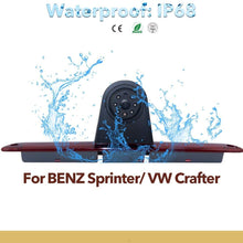 Waterproof Night Vision 3rd Brake Light Reversing Camera for Van Mercedes Sprinter W906 324H 524H/VW Crafter Transporter