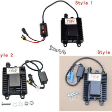 Sunny Car New One Piece 12V 75W Thick Black HID Bi-Xenon Digital Ballast For For H1 H3 H4 H7 9005 Headlight Light Bulb