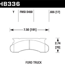Hawk Performance HB336Y.655 LTS Brake Pad