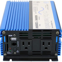 AIMS Power 600 Watt 12 VDC Pure Sine Car Power Inverter with Cables USB Port