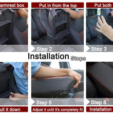 BeHave Autos Armrest Cover,Armrest Box Cover Fit for Toyota Camry 2018 2019 Central Console Armrest Box,Black with Black Stitches