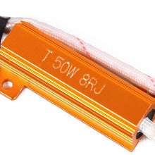 FOORDAY 50W 8ohm 9007 Double Resistance Line Led Load Resistors Connector for Turn Signal Bulb DRL LED Canbus Decoder (2 Pcs)