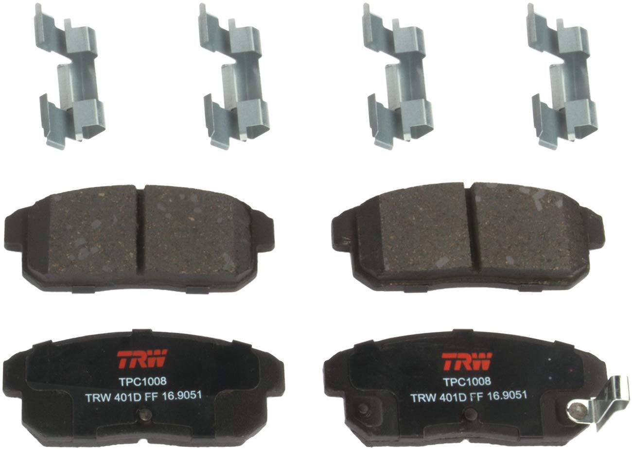 TRW TPC1008 Premium Ceramic Rear Disc Brake Pad Set
