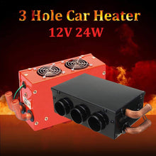 etateta DC 12V 24W 3 Hole Portable Car Vehicle Defroster Demister Heating Cooling Heater on sale